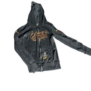 Vintage Sinful Zip Up Hoodie